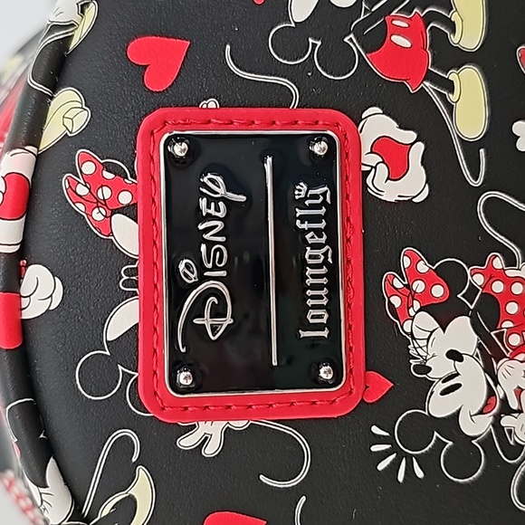 Loungefly Mickey & Minnie Backpack - Picture 2 of 7